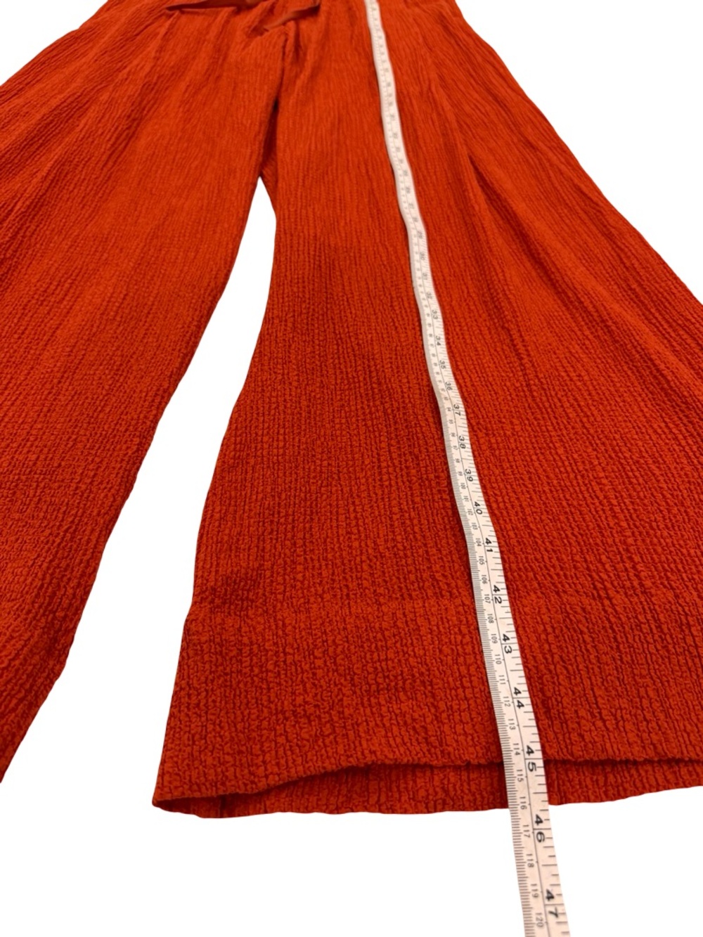 Anthropologie Wide-Leg Drawstring Pants in Rust - Picture 12 of 13